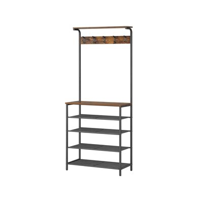 Coat rack with 3 shelves 32 x 85 x 175 cm (D x W x H)