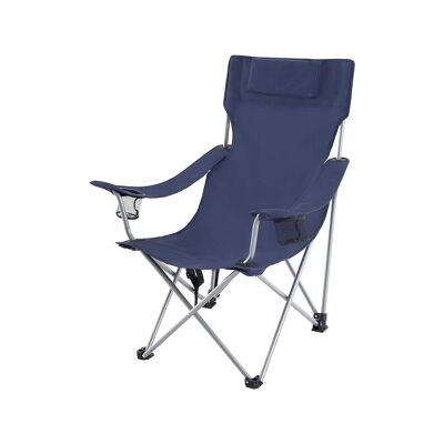 Set of 2 camping chairs with armrests 81 x 70 x 91 cm (L x W x H)