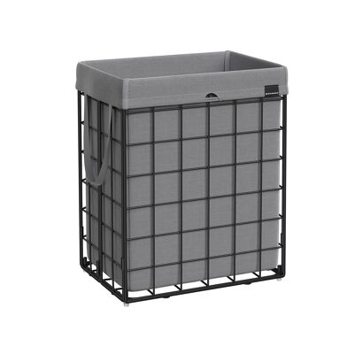 Laundry basket with 2 compartments 60 x 36 x 66 cm (L x W x H)