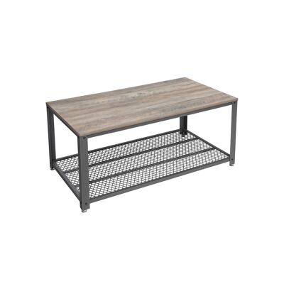 Gray greige coffee table 106.2 x 60.2 x 45 cm (L x W x H)