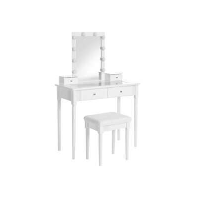 dressing table white 90 x 40 x 133.5 cm (L x W x H)