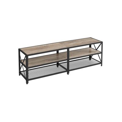 TV table with shelves 160 x 39.2 x 50 cm (L x W x H)