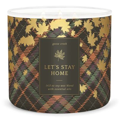 Let's Stay Home Goose Creek Candle® Candela grande a 3 stoppini