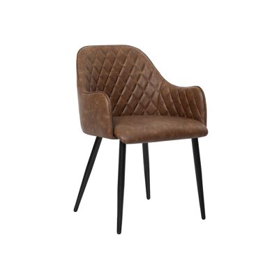 Brown dining chair 54 x 57 x 79.5 cm (L x W x H)