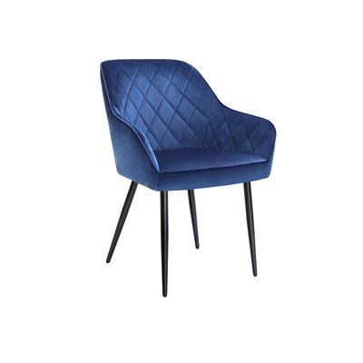 Blue dining chair 62.5 x 60 x 85 cm (L x W x H)