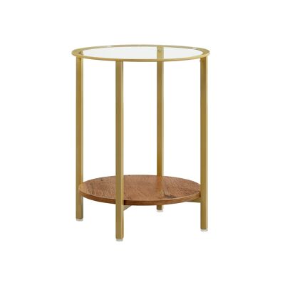 Hazelnut gold side table 40 x 55 cm (Ø x H)
