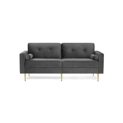 Gray 3-seater sofa 60 x 30 x 80 cm (L x W x H)