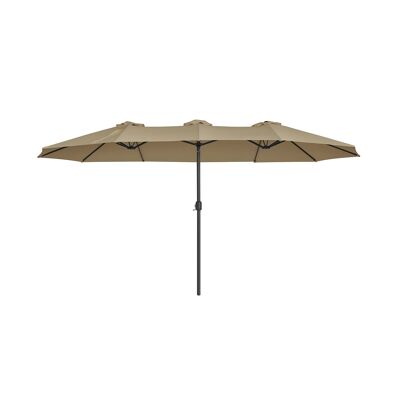 Parasol extra large taupe 460 x 270 cm (L x W)