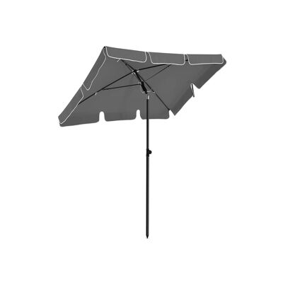 Gray balcony umbrella 1.8 x 1.25 m (L x W)