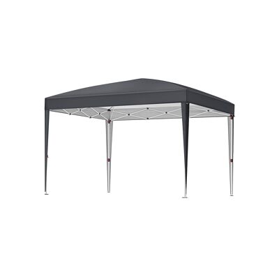 Gazebo 3 x 3 m garden tent gray 3 x 3 x 2.55 m (L x W x H)