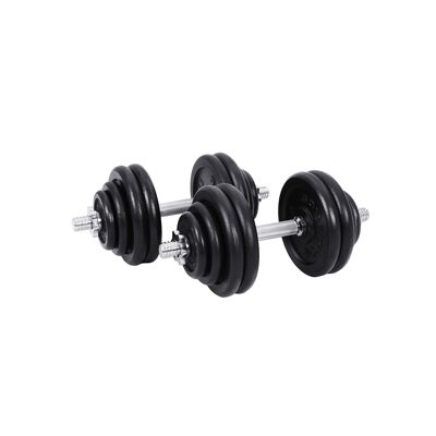 black dumbbells