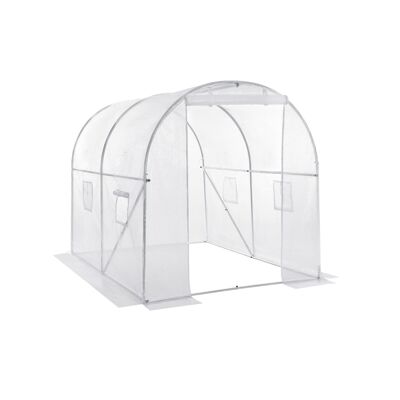 Poly greenhouse white 250 x 200 x 200 cm (L x W x H)