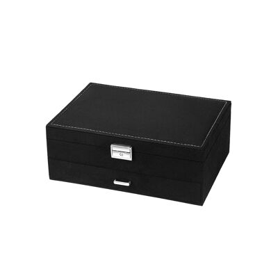 black jewelry box 27 x 18.5 x 10.5 cm (L x W x H)