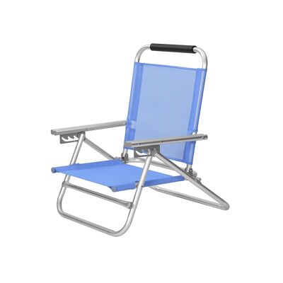 Blue beach chair 57 x 59 x 71 cm (L x W x H)