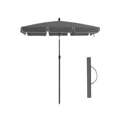 Balcony umbrella 200 x 125 cm gray 2 x 1.25 m (L x W)