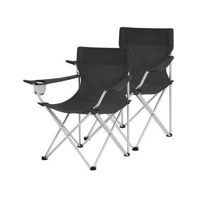 Folding camping chairs 84 x 52 x 81 cm (L x W x H)