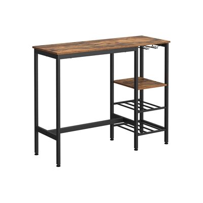 Bar table with supports 110 x 40 x 90 cm (L x W x H)