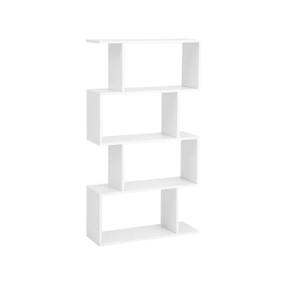 Bookcase with 4 compartments White 70 x 24 x 127 cm (L x W x H)