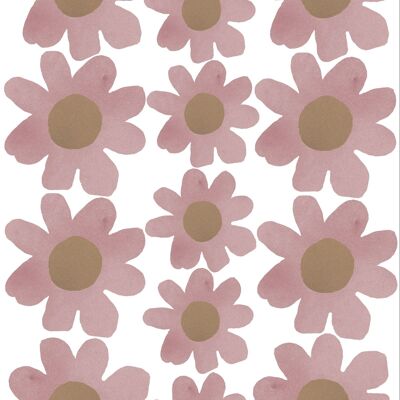 4 SHEETS OF WALLSTICKERS DAISIES
