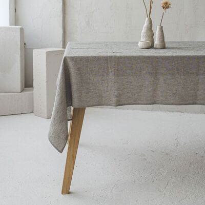 Natural Stonewashed Linen Tablecloth