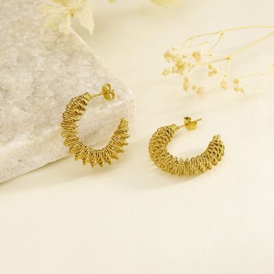 Original thick creole gold earrings