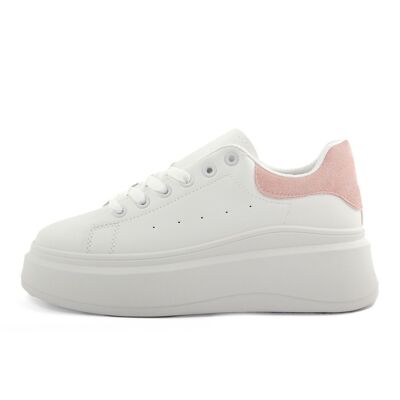 Fashion Attitude Women's Sneakers Pink color - Heel height: 5cm; Winter Collection; Article FAG_2095_ROSA