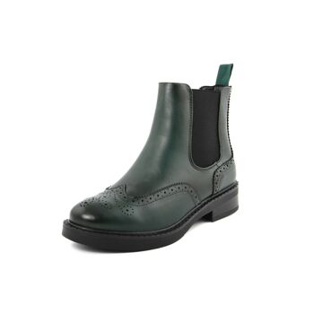 Bottines Femme Fashion Attitude couleur Vert-Hauteur du talon : 3,5 cm, Collection Hiver ; Article FAG_MP302_7_VERDE 8