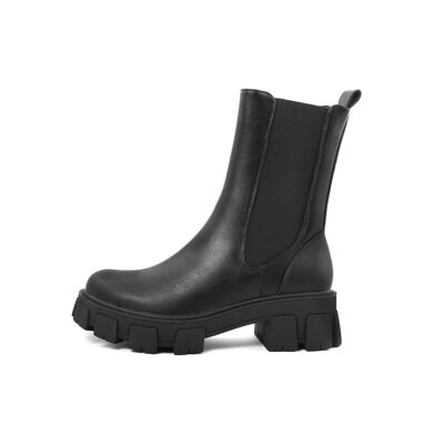 Fashion Attitude Damen Stiefeletten Farbe Schwarz-Absatzhöhe: 5 cm; Winterkollektion; Artikel FAG_MP322_NERO