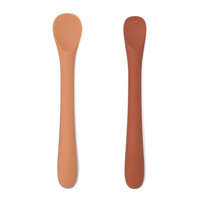 SET OF WEANING SPOONS (CAMEL/CHESTNUT)