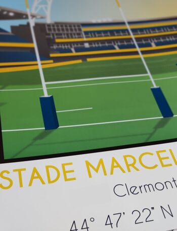 Affiche stade Marcel Michelin Clermont 4