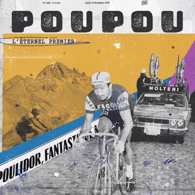 Affiche - L'Equipe - Poulidor - Digigraphie - 30X40 - Plakat