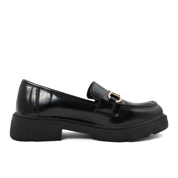 Mocassins pour Femme Fashion Attitude de couleur Noir - Hauteur du talon : 3 cm ; Collection Hiver ; Article FAM_BH2370_1_NERO 3