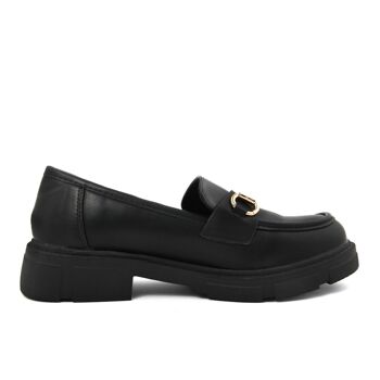 Mocassins pour Femme Fashion Attitude de couleur Noir - Hauteur du talon : 3 cm ; Collection Hiver ; Article FAM_BH2370_NERO 7