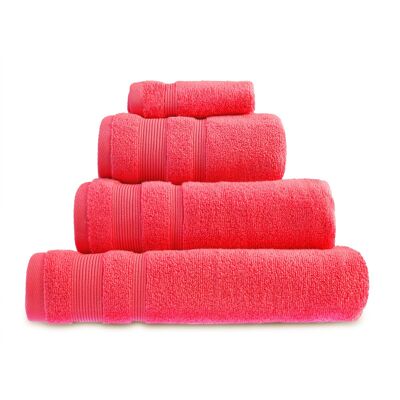 Asciugamani di lusso in cotone egiziano Zero Twist - rosa caldo