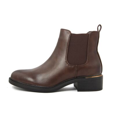 Fashion Attitude Women's Ankle Boots color Brown-Heel height: 4cm; Winter Collection; Item FAM_X765_COFFEE