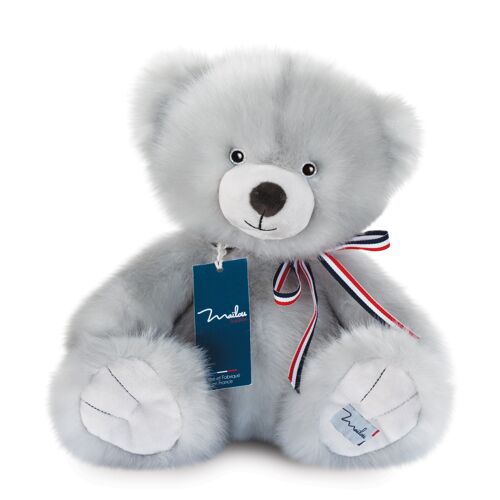 L'OURS FRANCAIS 35 cm - Gris Perle