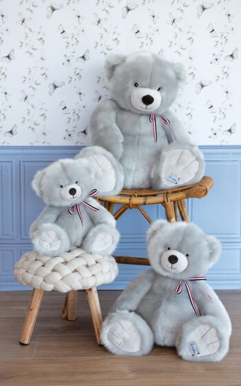 L'OURS FRANCAIS 35 cm - Gris Perle 2