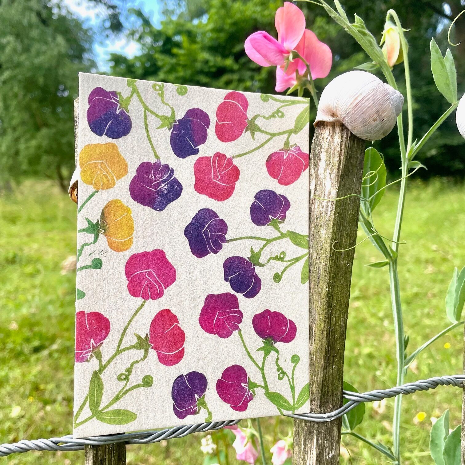 Carte postale « Parfum d'été » carte de vœux sur papier 580g