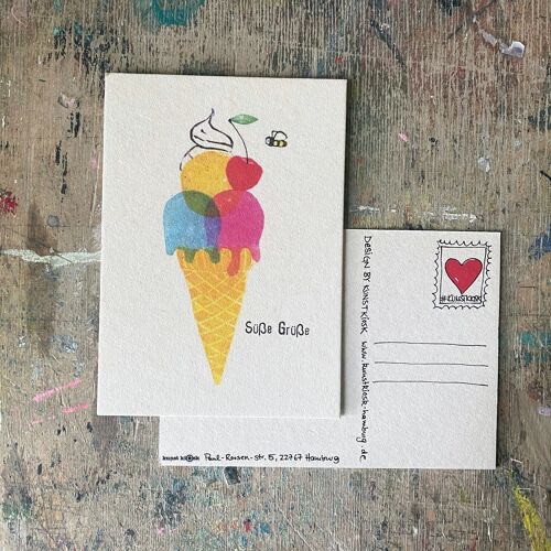 Postkarte"SüßeGrüße"