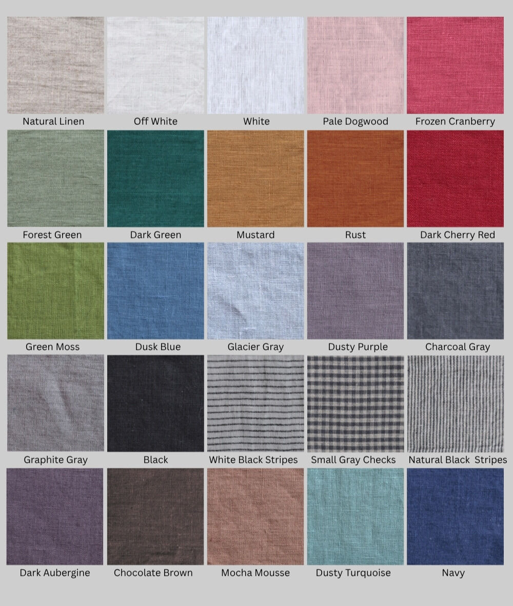 Linen Japanese Style Apron in Various Colors