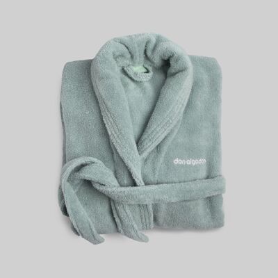 Don cotton bathrobe Zero Twist Aquamarine