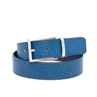 Tokyo blue leather belt