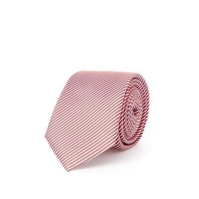 Cravatta con righe bianche rosse