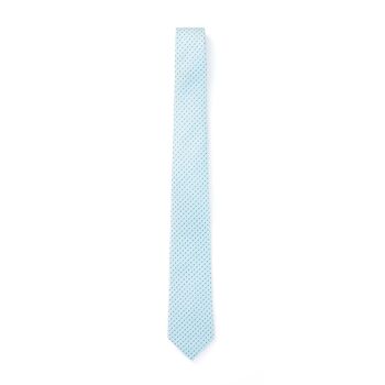 Cravate losanges pois bleus 2