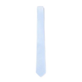 Cravate zig zag bleu gris 2