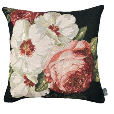 Bouquet of Eléonore woven cushion cover