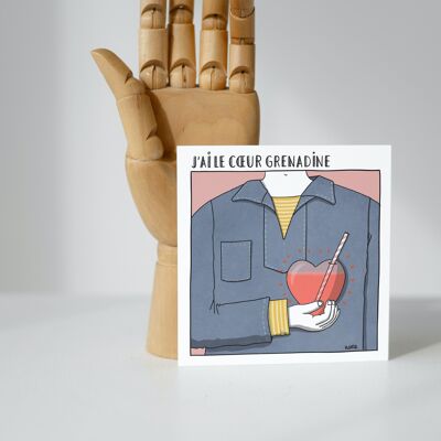 Valentinstag Card_ Grenadine-Herz