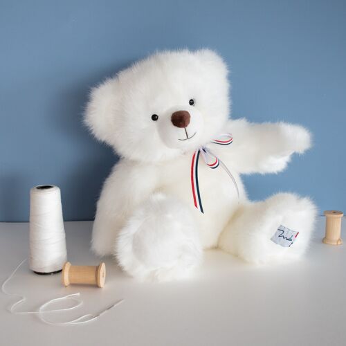 L'OURS FRANCAIS 35 cm - Blanc neige