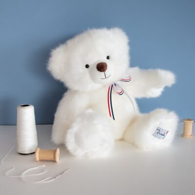 L'OURS FRANCAIS 50 cm - Blanc neige