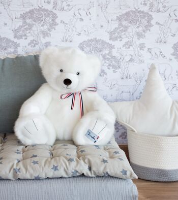 L'OURS FRANCAIS 50 cm - Blanc neige 3